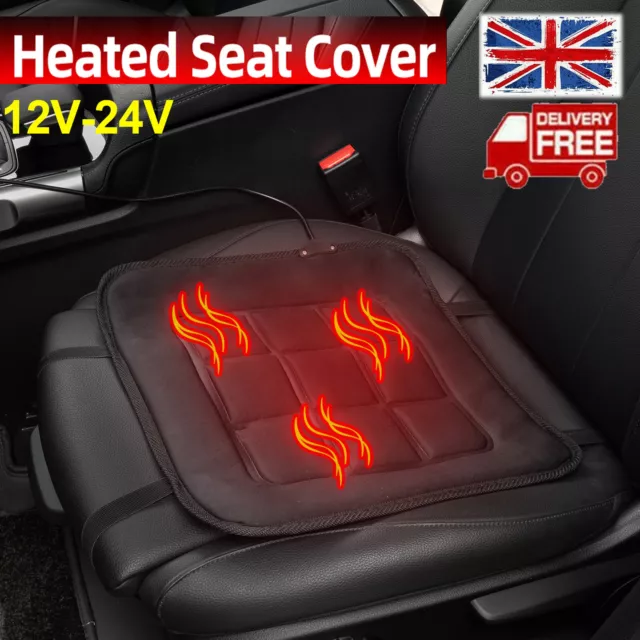 HEATING CUSHION SEAT Cover Heated Pad Fiber Fine Workmanship Gray $43.36 -  PicClick AU