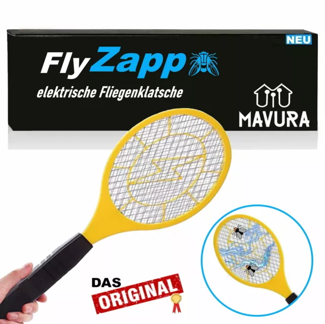FlyZap elektrische Fliegenklatsche Fliegenfalle Mückenfalle Mücken Fliegenwedler
