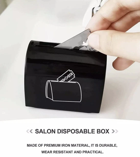 BLADE DISPOSAL CASE Safety for Bathroom Used Razor Blades Box Container