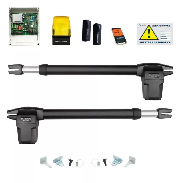 Kit Bhr 400 Puerta Aldaba 230V Pistones Brazos Control Remoto Abridor Dmf