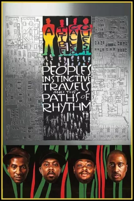 1990 A Tribe Called Quest Paths Alternative Art Poster Reprinted 24" X 36" Cns