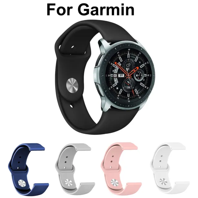 Silicone Watch Band Strap for Garmin Vivoactive 3 Music Forerunner 245 645 Move