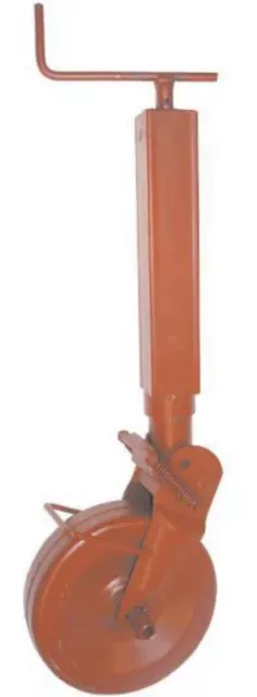 Stützrad mit Stahlblechrad 1000 kg Stützlast 300 mm Spindelhub Anhänger Trecker