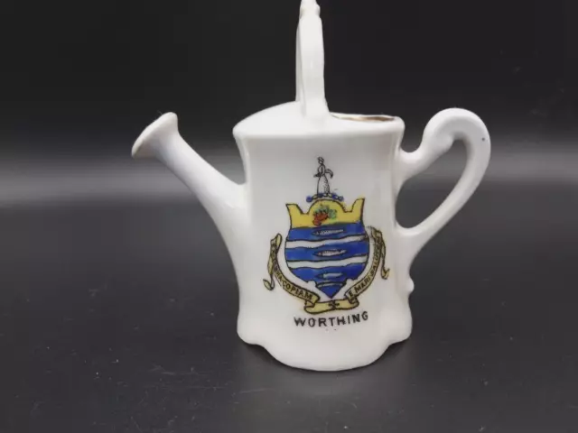 Crested China - WORTHING Crest - Watering Can - Gemma.