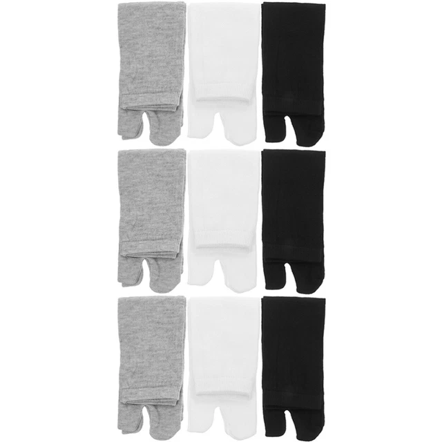 9 paires de chaussettes à orteils divisées confortables chaussettes en coton
