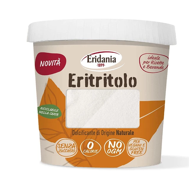 Dolcificante Eritritolo Eridania Dolcificante Naturale Vasetto da 270 g