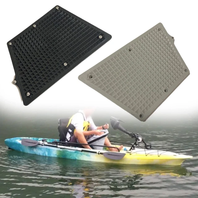 Plaque De Tableau Arrière Hors-Bord PVC Trapézoïdale Pour Bateau Gonflable Kayak Yacht - Support Moteur Noir