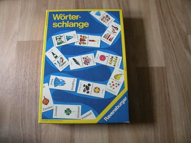 Wörterschlange 1973 Design Herbert Lentz Ravensburger 60550077 Domino 70er