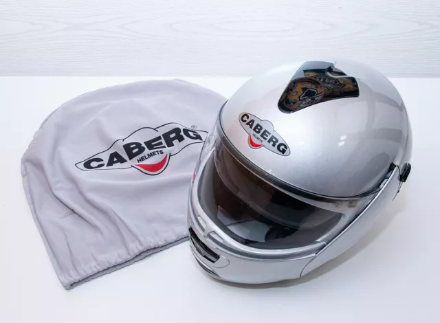 Motorcycle helmet Modular CABERG Justissimo Silver Size: XS (53-54cm)