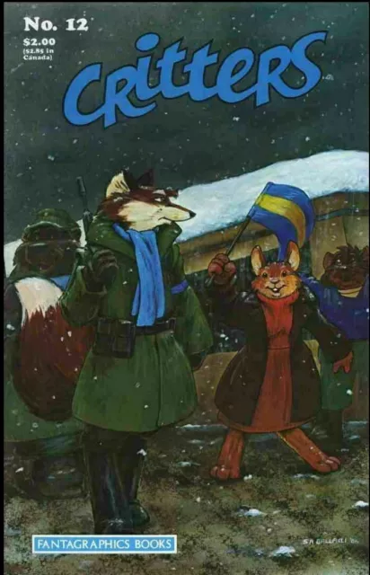 Critters #12 EARLY USAGI YOJIMBO Fantagraphics Books Comics May 1987 (VF+)