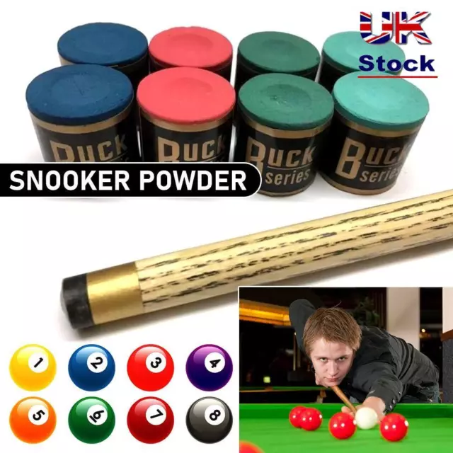 2Pcs/Set Pool Cue Tip Billiard Chalks No-slip Snooker Accessory  Billiard Cue