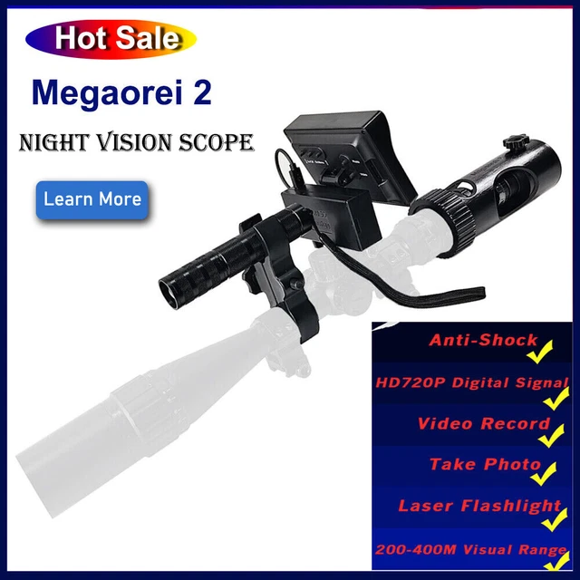 4.3& DIGITAL INFRARED Rifle Scope Monitor with Flashlight Torch Video