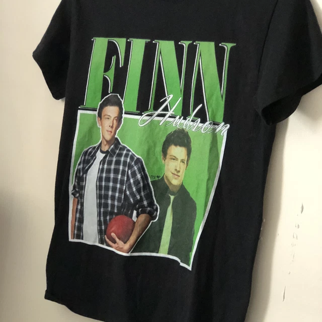 Glee Cory Monteith 2012 T-shirt Finn Hudson Gildan 100% Heavy Cotton Black Small