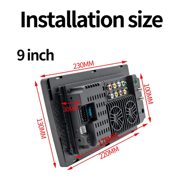 9" Android 10.1 Car Stereo GPS Navigation Radio Double-Din WIFI Touch Screen 32G 3