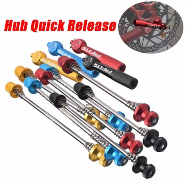 New Bike Wheel MTB Quick Release Skewers Locking Security Anti-Theft Skewer Set