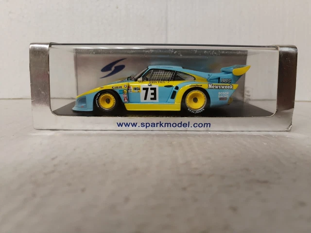 Spark 1/43 Porsche 935 JLP2 #73 – Le Mans 1980, John Paul Jr & Sr – Résine