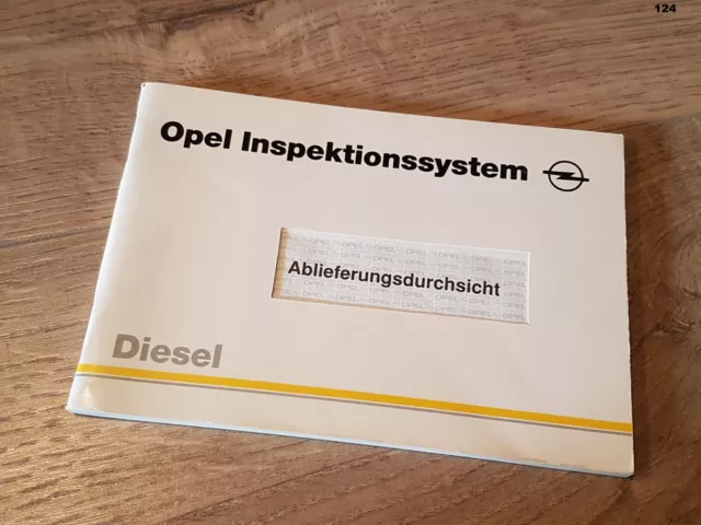 NUOVO libretto degli assegni diesel libretto di servizio 1992 bianco omega cadetto Astra Frontera