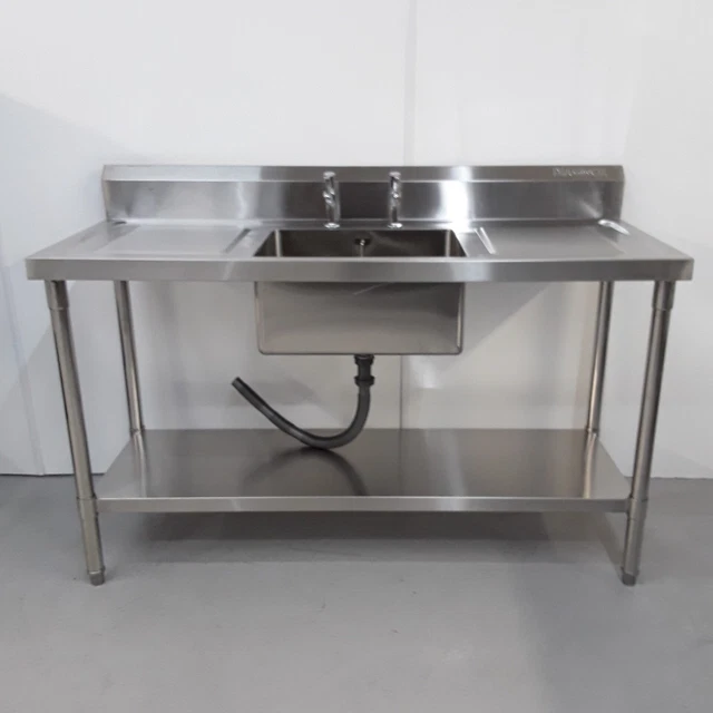 Stainless Single Bowl Sink Wash Double Drainer Diaminox