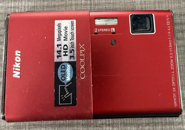 NIKON COOLPIX S80 Compact Digital Camera Touchscreen 16MP