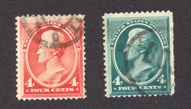 USA, 1888, Mi 50 and 56, 4 Cent Jackson