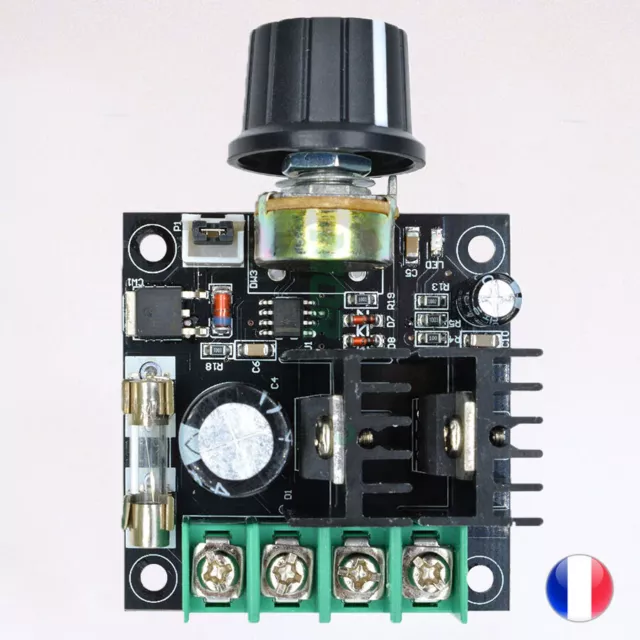 Régulateur Variateur de vitesse pwm 12V à 40V 400W 10A idéale pour moteur DC