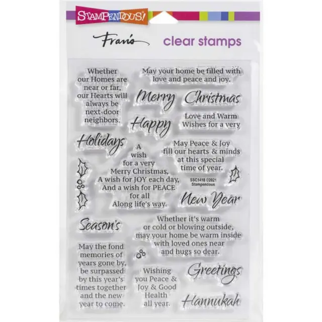 Stampendous Clear Stamp Sets:  Several Choices; Buy 5+ and Save: Post 2 of 3