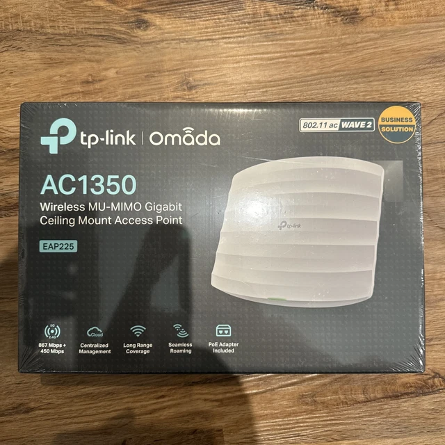 TPLINK OMADA AC1350 Wireless MUMIMO Gigabit Ceiling Mount Access