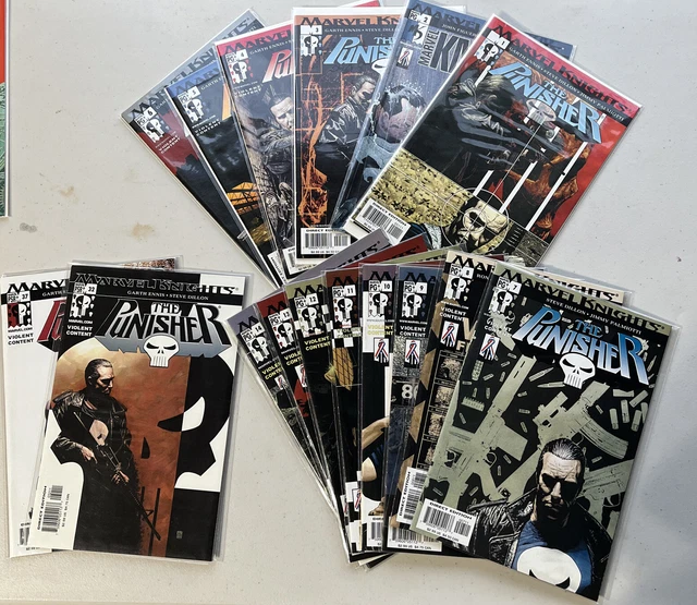 The Punisher #1-14,32,37 NM Marvel Knights Vol 3 Garth Ennis Dillon Lot Of 16