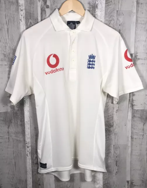 VINTAGE ADMIRAL ENGLAND Cricket Shirt Jersey Mens Small Vodaphone