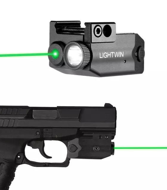 Red/Green/Blue Compact Laser Sight for Pistols Handgun USB Rechargeable Upgraded