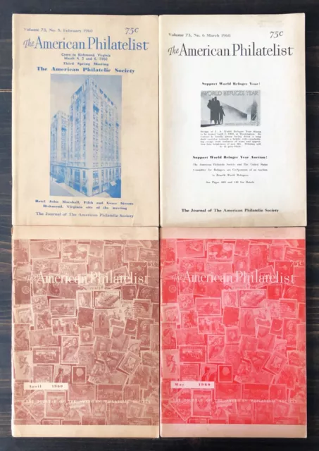 The American Philatelist Magazine - 1960, Lot of 6