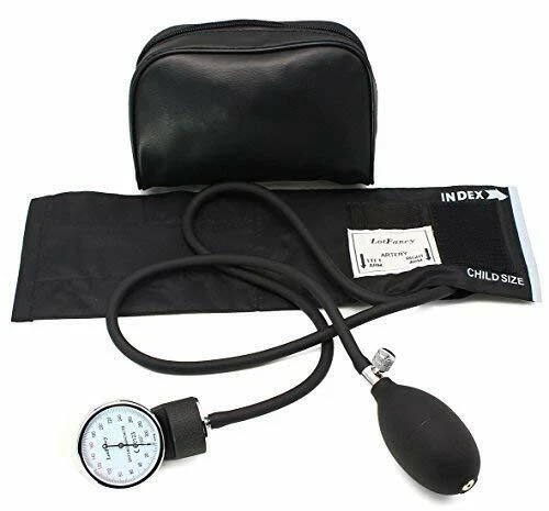 Aneroid Sphygmomanometer Manual Blood Pressure Monitor Checker BP Cuff Gauge Kit
