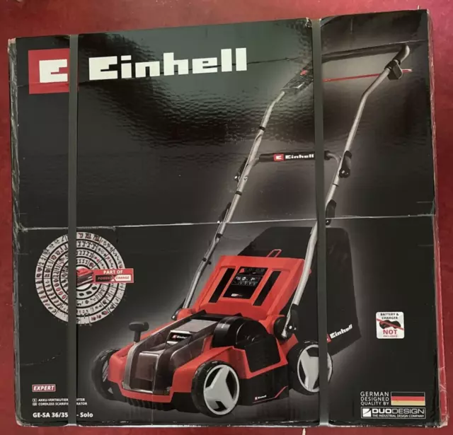 Einhell GE-SA 36/35 Li-Solo Vertikutierer Rasenlüfter ohne Power X-Change Akku
