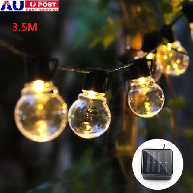 3.5M Retro Solar String Lights Outdoor Garden LED Festoon Globe Bulb Party Light