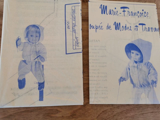 Page De Poupées Modes Et Travaux - Avril 1977 - Marie Françoise, Jean Michel