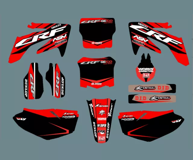 Graphics Kit Deco Decal Sticker For Honda CRF250R 2005-2009 2006 2007 2008