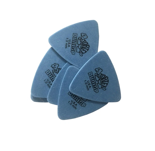 Dunlop Guitar Picks 6 Pack Tortex Tri (Triangle) 1.0mm 431P1.0 Blue