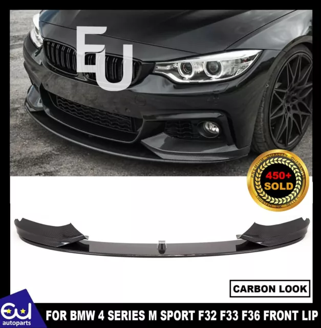 For Bmw 4 Series M Sport F32 F33 F36 Performance Front Splitter Lip Carbon Look