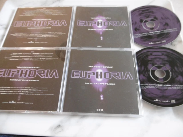 EUPHORIA : TRANSCENDENTAL Mixed By Dave Pearce 2 Cd 37 Track Box