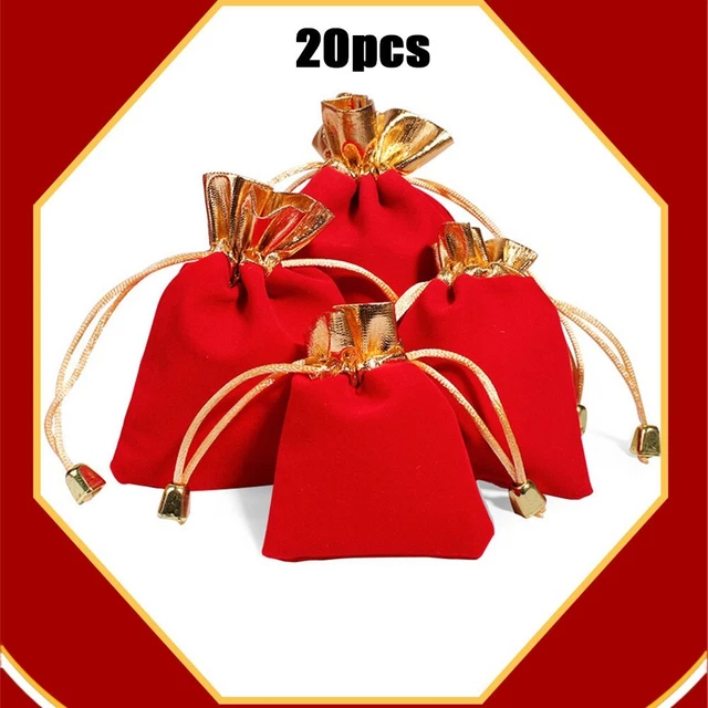 Útil Bolsa de Almacenamiento Bolsa de Joyería Para Boda Regalo Envoltura Fiesta Portátil