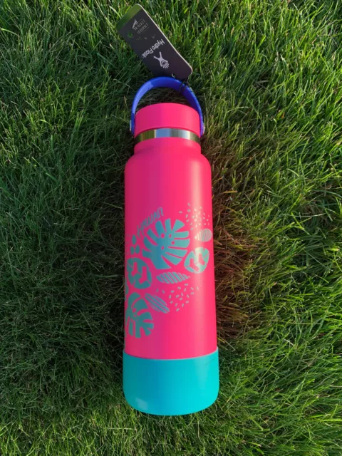 Hydro Flask 32 oz Wide Mouth Bottle Limited Edition White Pink Red Sunrise  RARE