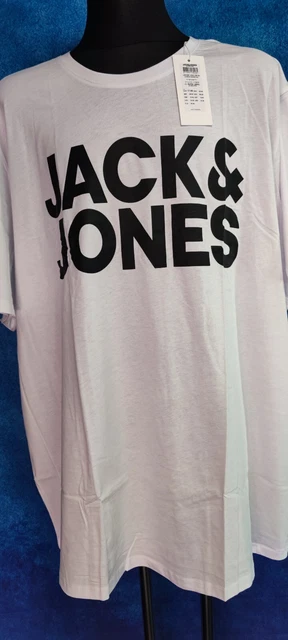 Jack & Jones T-Shirt 7XL Plus Big Size XXXXXXXL Rundhals Style #82 weiß