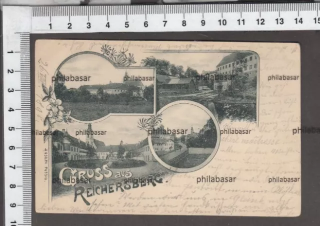 Oberösterreich Gruss aus Reichersberg Ried Innkreis Mehrbildkarte KünstlerAK1898