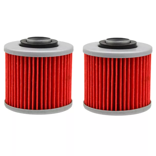 2X Oil Filters For Yamaha YFM700R RAPTOR XVS650 XVS1100 V-STAR XV250 VIRAGO