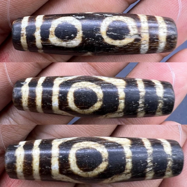 Excellent Condtion Top Asian Beads South East Asian Burmese Ancinet Pumtek Bead