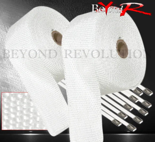 30 Feet High Temperature Header Piping Steel Heat Wrap Cover Set White