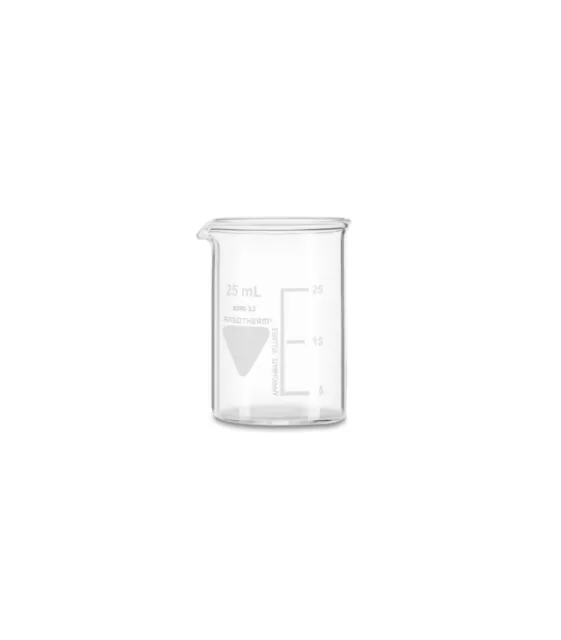 Becherglas 25ml niedere Form Rasotherm® mit Ausguss Laborglas Messbecher Becher