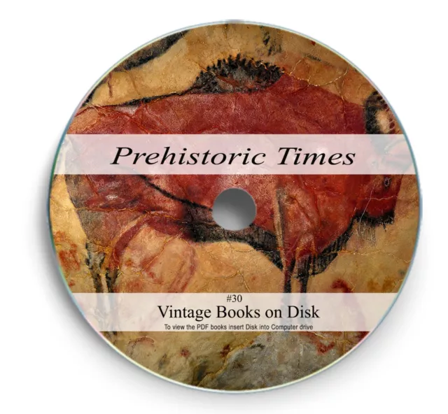 200 Prehistoric Man Books on DVD- Stone Age Human Fossils Megalithic Building 30