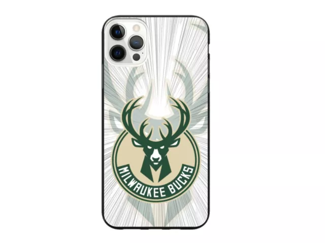 Milwaukee Bucks iPhone 13 12 Pro Max 11 X Xs 8 7 Plus 6 4 NBA Basketball Case