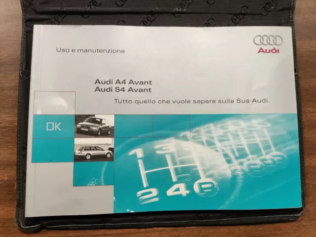 Libretto Uso E Manutenzione Audi A4 Avant S4 Avant